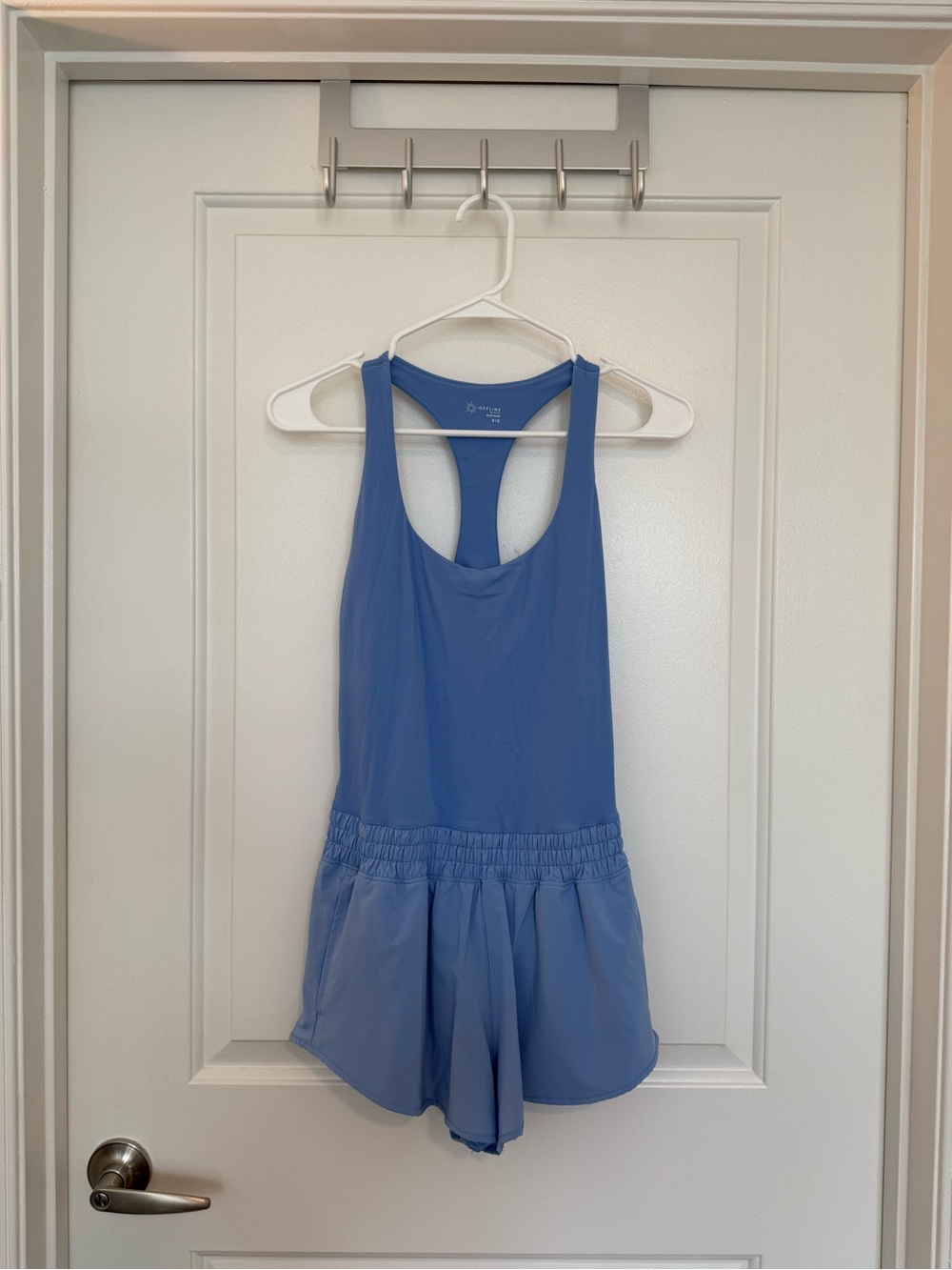Offline by Aerie Real Me Hot Stuff Periwinkle Racerback Romper